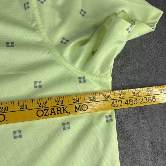 Nike Dri-FIT Polo Shirt Mens 2XL Tall Lime Green Printed Golf Swoosh DA2987-701 - Picture 8 of 10